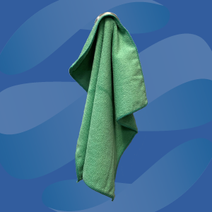 Green Microfiber Wiper Cloth